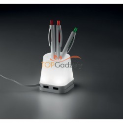 Hub USB - pojemnik na długopisy