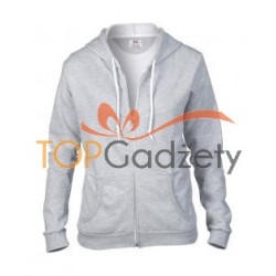 Damska bluza z kapturem na zamek Fashion