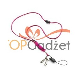 Smycz do telefonu z miejscem na logo i odczepianą zawieszką na telefon